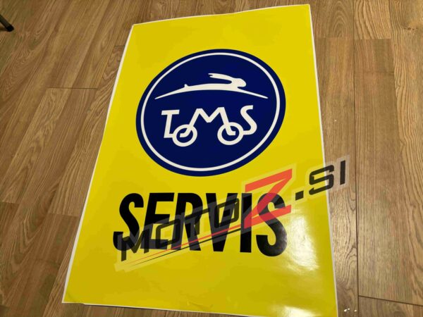 Nalepka Tomos servis (izbira velikosti)