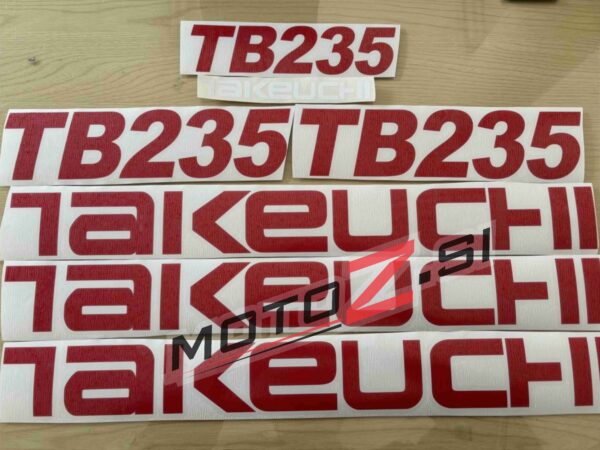 Takeuchi tb235 nalepke