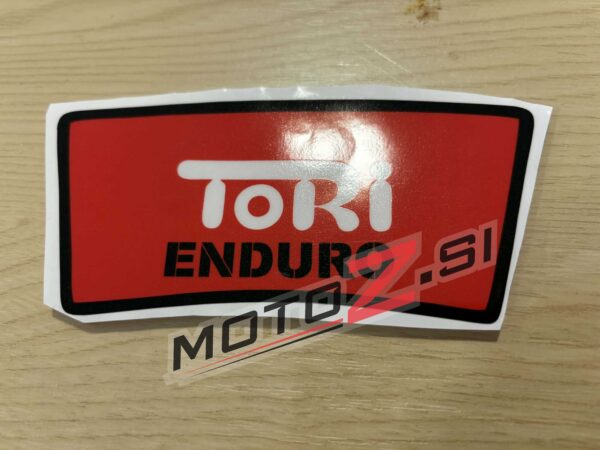 Tomos tori enduro nalepka za sprednjo masko