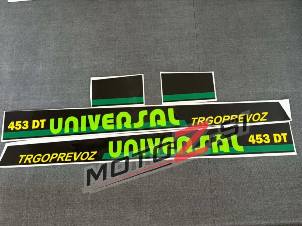 Universal 453DT nalepke